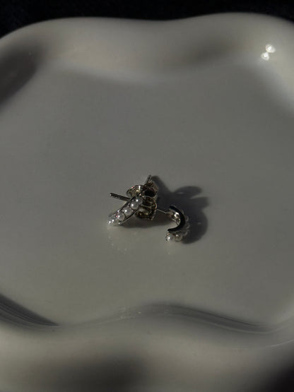 Brincos Perla luna