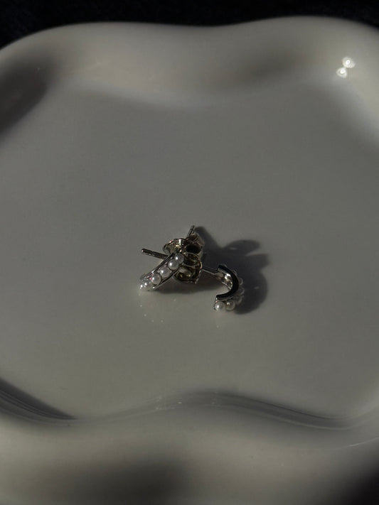 Brincos Perla luna